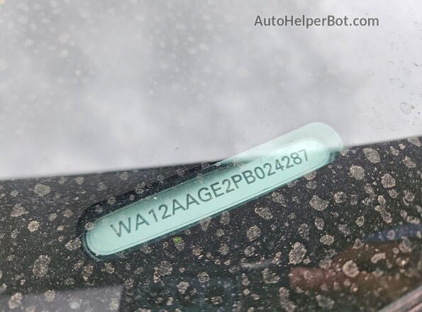 WA12AAGE2PB024287 2023 AUDI E-TRON Blue VIN კოდის სტიკერის ხედი