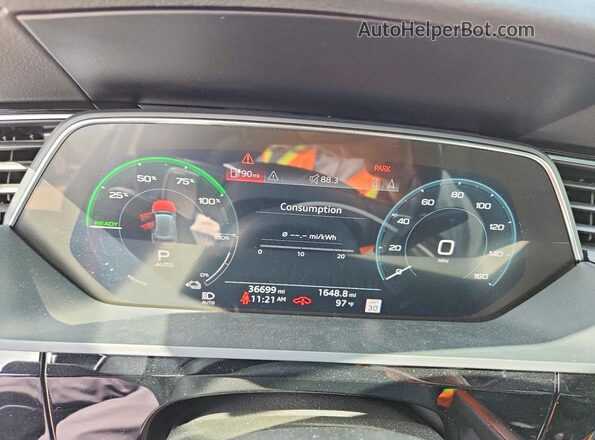 WA12ABGEXLB036235 2020 AUDI E-TRON Black Սարքավորումների վահանակի տեսք