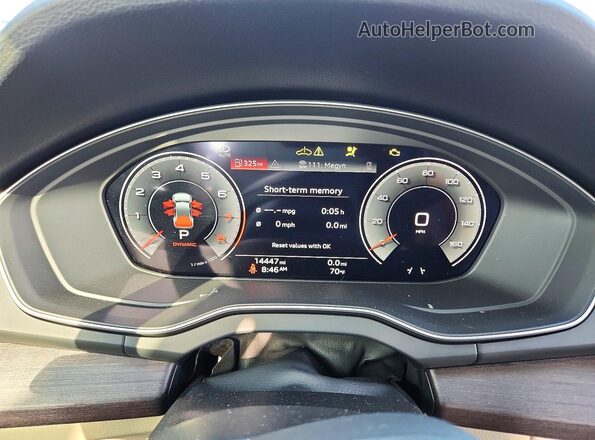 WA15AAFY1M2133862 2021 AUDI Q5 Белый Вид щитка приборов