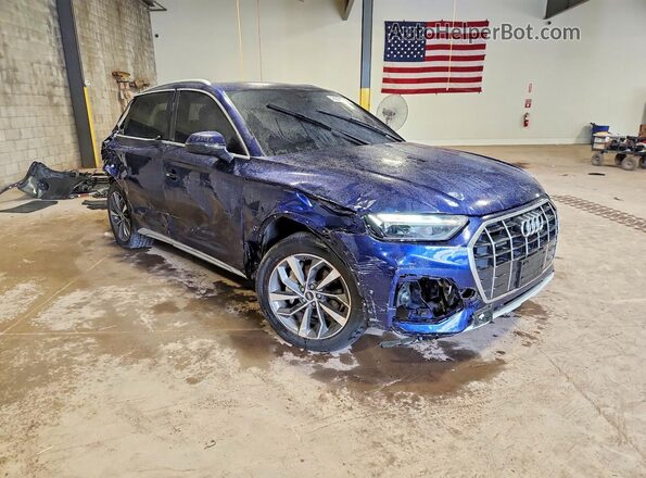 WA1AAAFY6M2010198 2021 AUDI Q5 Blue Delantero derecho