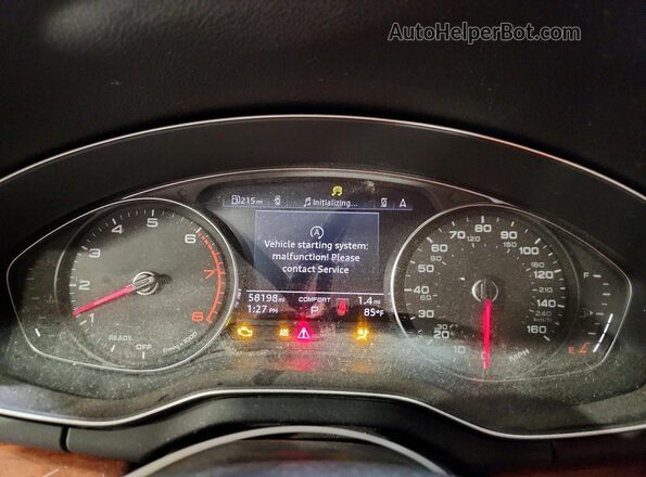 WA1AAAFY6M2010198 2021 AUDI Q5 Blue Vista del cuadro de instrumentos