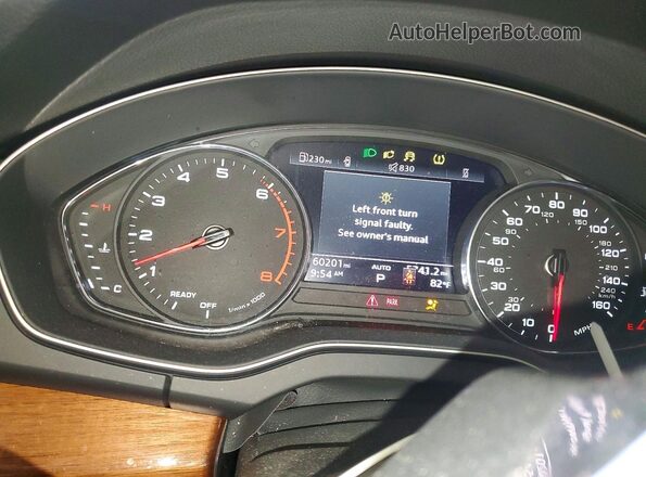 WA1AAAFY7M2013384 2021 AUDI Q5 Silver Widok zestawu wskaźników