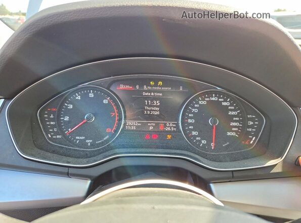 WA1AAAFY7S2008621 2025 AUDI Q5 Белый Вид щитка приборов