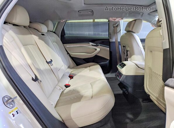 WA1AAAGE1MB022991 2021 AUDI E-TRON Белый Вид задней части салона