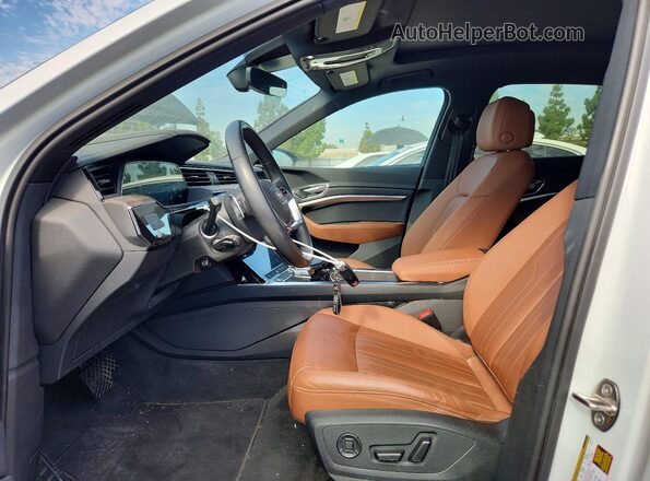 WA1AAAGE5MB032441 2021 AUDI E-TRON White Вид салону спереду