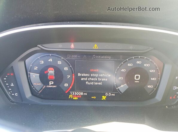 WA1AECF39L1028607 2020 AUDI Q3 Black Vista del cuadro de instrumentos