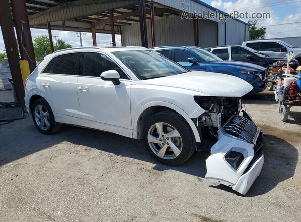 WA1AECF3XL1124746 2020 AUDI Q3 Белый Передняя правая четверть