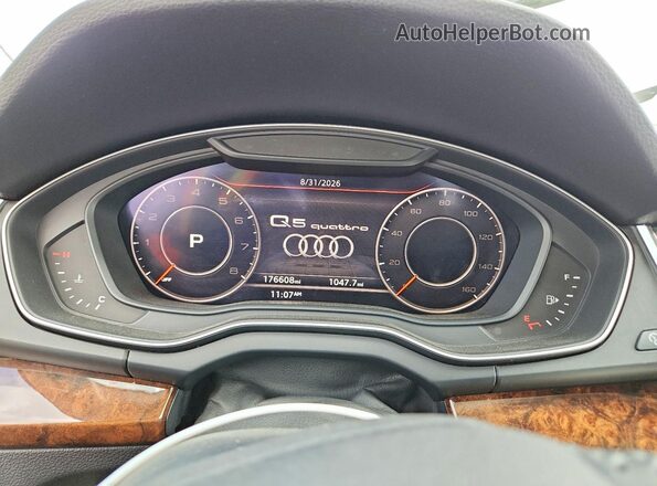 WA1ANAFY1J2026518 2018 AUDI Q5 Black Instrument cluster view