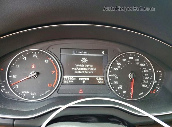 WA1ANAFY6J2128168 2018 AUDI Q5 White Widok zestawu wskaźników