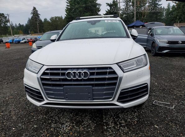 WA1ANAFY6J2128168 2018 AUDI Q5 White Widok z przodu