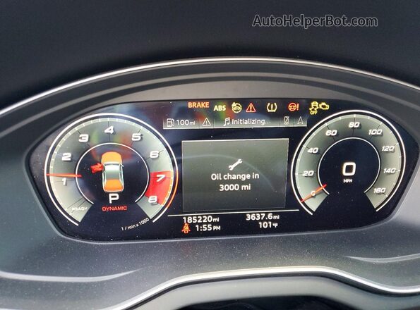 WA1BAAFY3M2017887 2021 AUDI Q5 Black Instrument cluster view