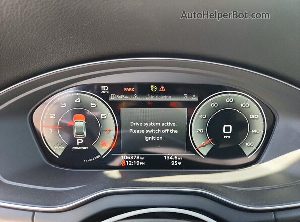 WA1BAAFY3M2130898 2021 AUDI Q5 Белый Вид щитка приборов