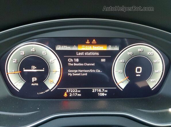 WA1BAAFY5M2062846 2021 AUDI Q5 Charcoal Widok zestawu wskaźników