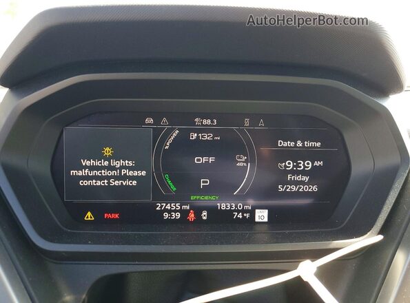 WA1BCBFZ7PP014474 2023 AUDI Q4 Gray Widok zestawu wskaźników