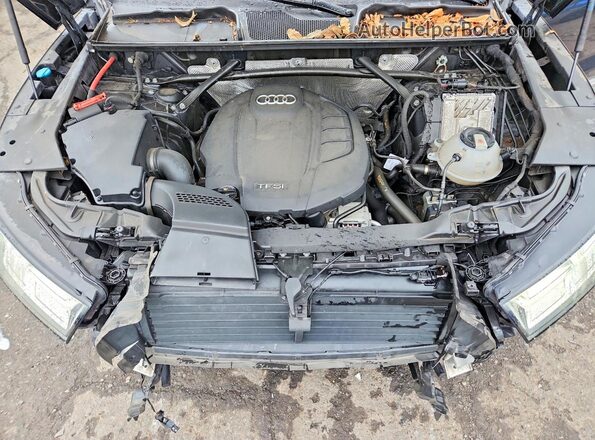 WA1BNAFY2J2222228 2018 AUDI Q5 Gray Widok komory silnika