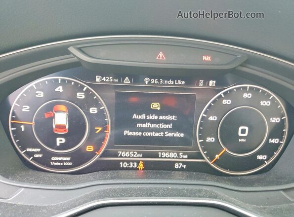 WA1BNAFY4K2095130 2019 AUDI Q5 Черный Вид щитка приборов