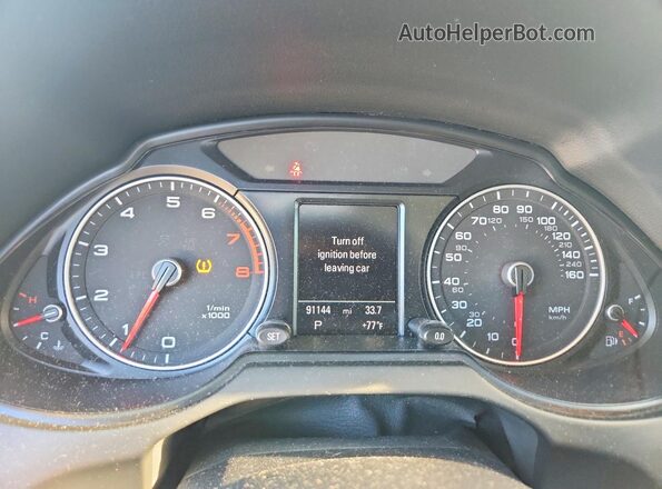 WA1C2AFP4GA151424 2016 AUDI Q5 Белый Вид щитка приборов