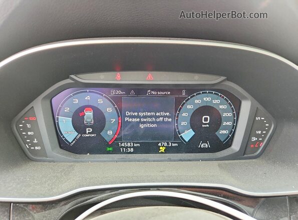 WA1DECF31S1111556 2025 AUDI Q3 White Սարքավորումների վահանակի տեսք
