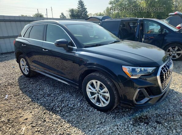 WA1DECF36M1010404 2021 AUDI Q3 Black Передня права чверть