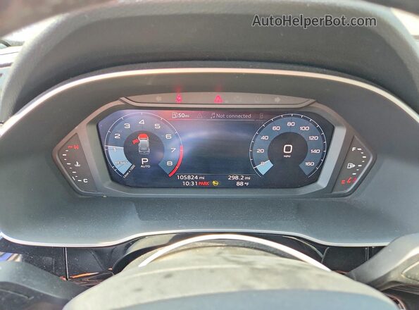 WA1DECF38M1025955 2021 AUDI Q3 Purple Instrument cluster view