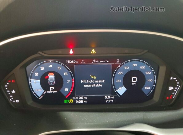 WA1DECF3XP1089841 2023 AUDI Q3 White Instrument cluster view