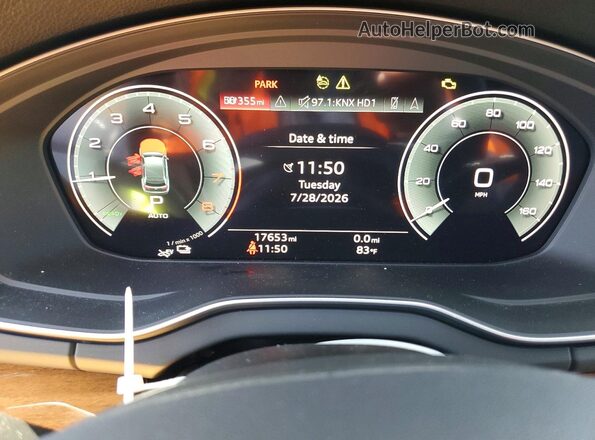 WA1E2AFY1R2066720 2024 AUDI Q5 Черный Вид щитка приборов
