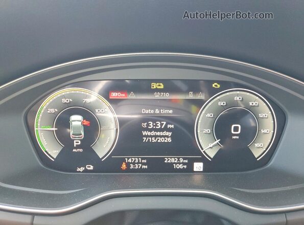 WA1E2AFY5S2062904 2025 AUDI Q5 Черный Вид щитка приборов