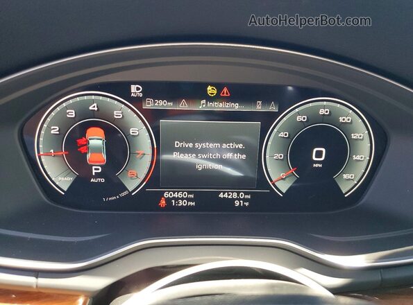 WA1EAAFY2N2047199 2022 AUDI Q5 Black Вид щитка приладів