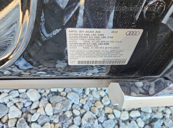 WA1EAAFY2P2018207 2023 AUDI Q5 Черный Вид подкапотного пространства