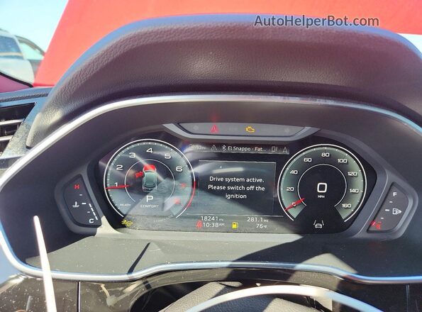 WA1EECF37R1151428 2024 AUDI Q3 Red Вид щитка приладів