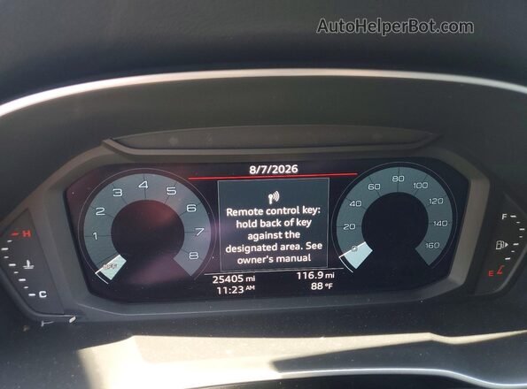 WA1EECF37R1200840 2024 AUDI Q3 Gray Սարքավորումների վահանակի տեսք