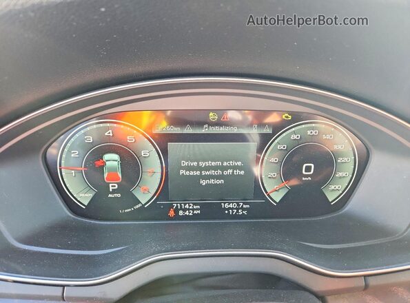 WA1FAAFY2M2023830 2021 AUDI Q5 White Instrument cluster view