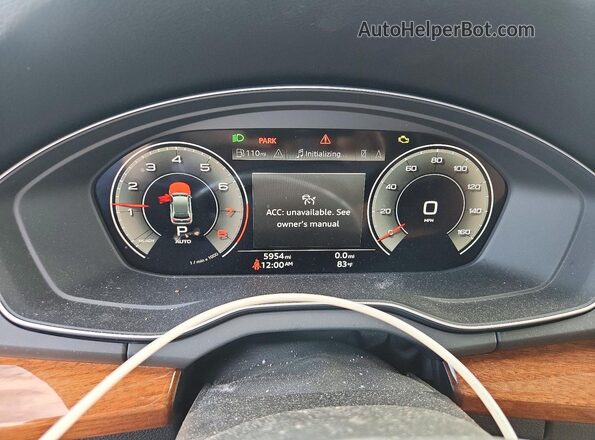 WA1FAAFYXP2183331 2023 AUDI Q5 Black Widok zestawu wskaźników