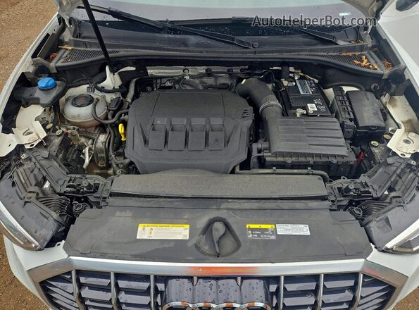 WA1FECF31L1038344 2020 AUDI Q3 White Вид підкапотного простору