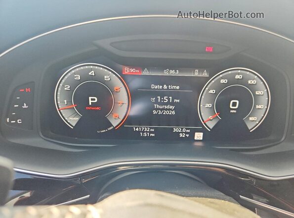 WA1FVAF13KD044579 2019 AUDI Q8 Белый Вид щитка приборов