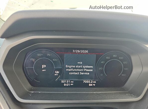 WA1H2BFZ8NP053407 2022 AUDI Q4 Gray Вид щитка приладів