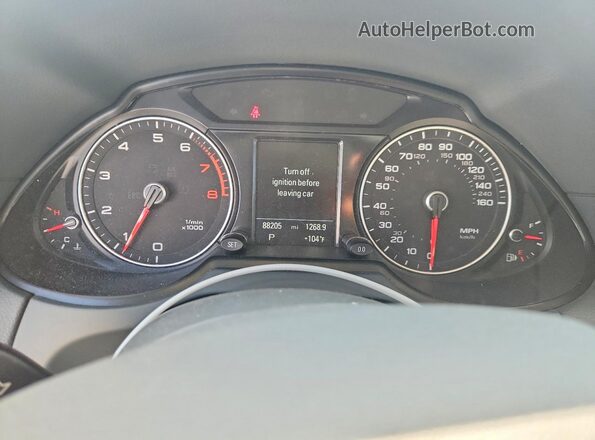 WA1L2AFP3GA012207 2016 AUDI Q5 White Instrument cluster view