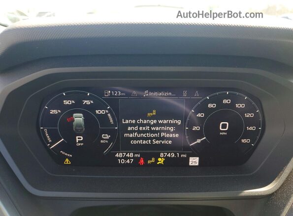 WA1L2BFZ4PP063476 2023 AUDI Q4 Blue Instrument cluster view