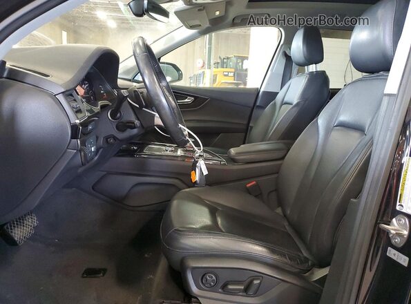 WA1LAAF70KD014779 2019 AUDI Q7 Black Вид салону спереду