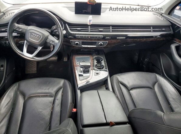 WA1LAAF71HD031941 2017 AUDI Q7 Black წინა პანელის ხედი