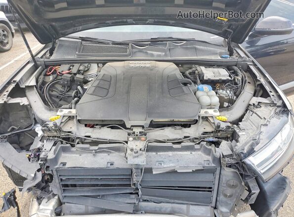 WA1LAAF71HD031941 2017 AUDI Q7 Black ძრავის განყოფილების ხედი