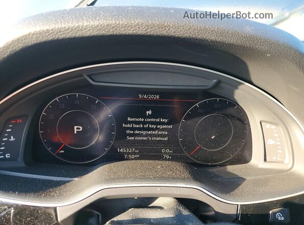 WA1LAAF73HD028944 2017 AUDI Q7 Gray ხელსაწყოთა პანელის ხედი
