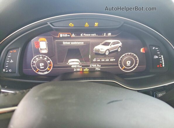 WA1LAAF74JD015206 2018 AUDI Q7 Black Vista del cuadro de instrumentos