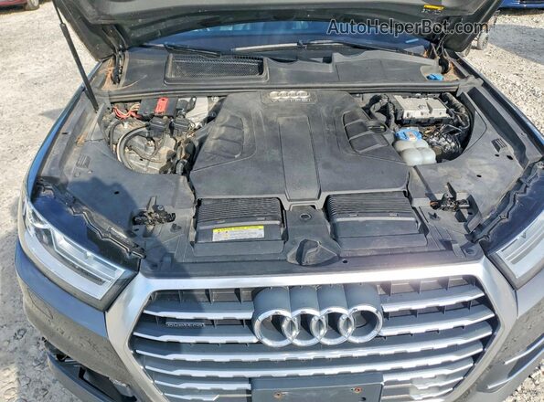 WA1LAAF78HD005661 2017 AUDI Q7 Gray ძრავის განყოფილების ხედი