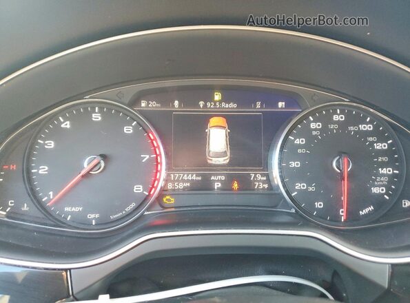 WA1LAAF78HD005661 2017 AUDI Q7 Gray ხელსაწყოთა პანელის ხედი