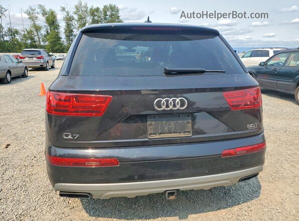 WA1LAAF7XJD043706 2018 AUDI Q7 Black Հետևի տեսք