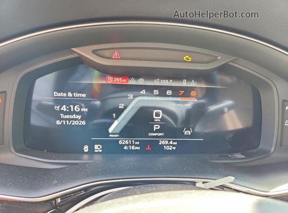WA1LCBF72SD007168 2025 AUDI Q7 White ხელსაწყოთა პანელის ხედი