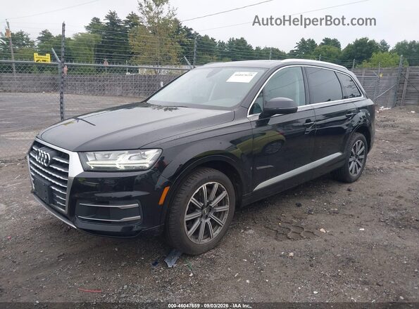 WA1LHAF76HD046740 2017 AUDI Q7 Black წინა მარცხენა ხედი სამი მეოთხედიდან
