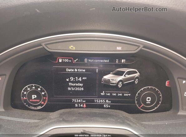 WA1LHAF76HD046740 2017 AUDI Q7 Black უკანა სავარძლების ხედი