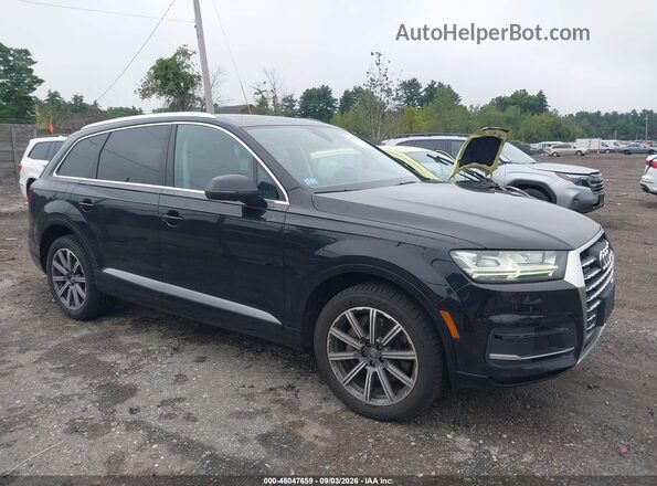 WA1LHAF76HD046740 2017 AUDI Q7 Black უკანა სალონის ხედი